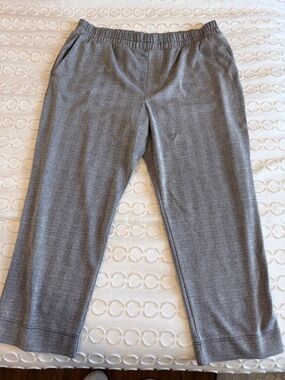 a new day Gray Elastic-Waist Dress Pants